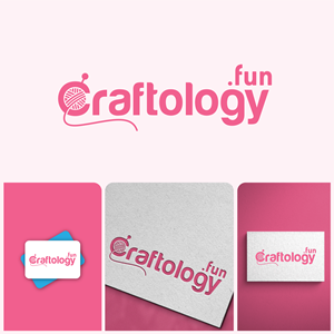 Craftology.fun logo, for a small company that offers craft workshops and sells their creations