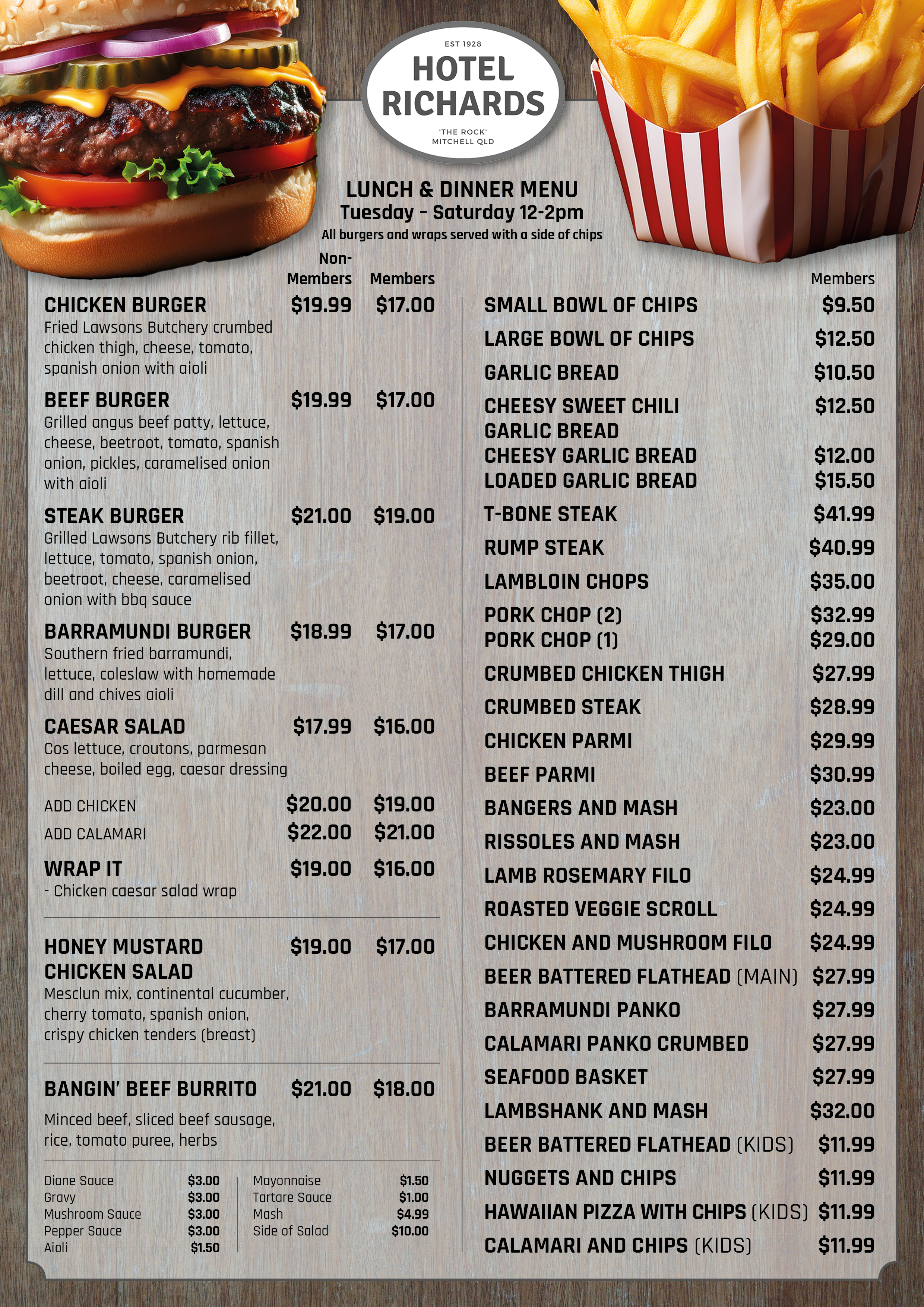 Design de Menu par MarkoE pour Hotel Richards | Design #35988563