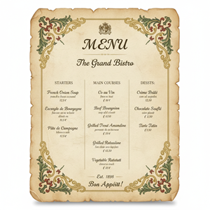 Menu Design by Design Grind