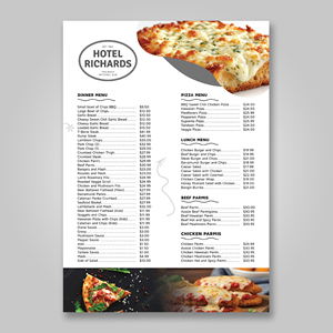 Menu Design by YourLogoMaster for Hotel Richards | Design: #35994152