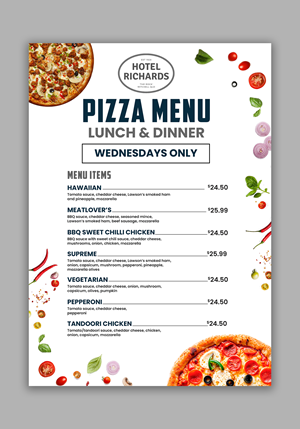 Menu Design by debdesign for Hotel Richards | Design: #36007724