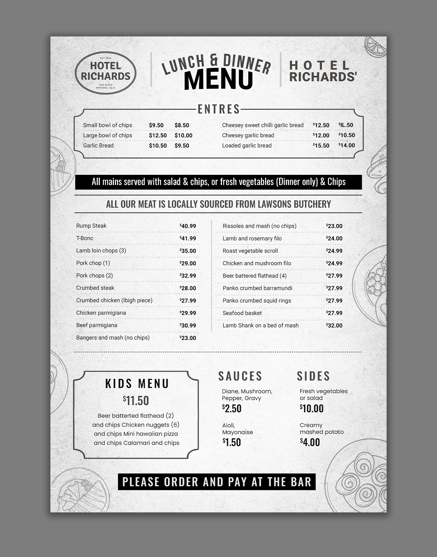 Menu Design by debdesign for Hotel Richards | Design #36007727