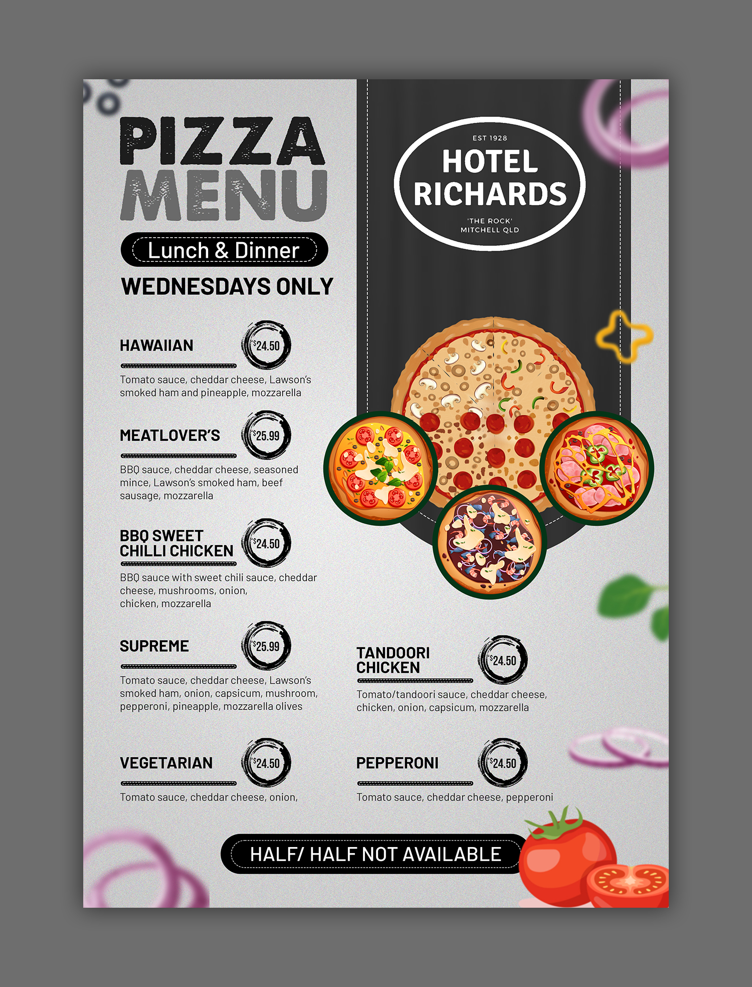 Menu Design by debdesign for Hotel Richards | Design #36007731
