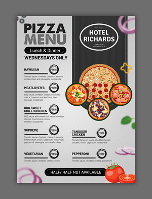 Menu Design by debdesign for Hotel Richards | Design: #36007731