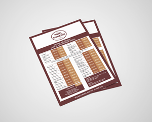 Menu Design by barinix for Hotel Richards | Design: #35994419