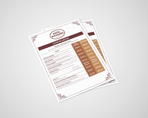 Menu Design by barinix for Hotel Richards | Design: #35995452