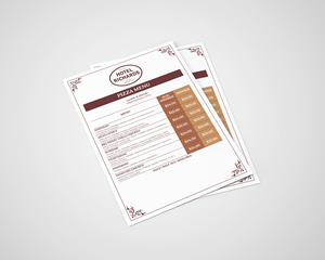 Menu Design by barinix for Hotel Richards | Design: #35995453