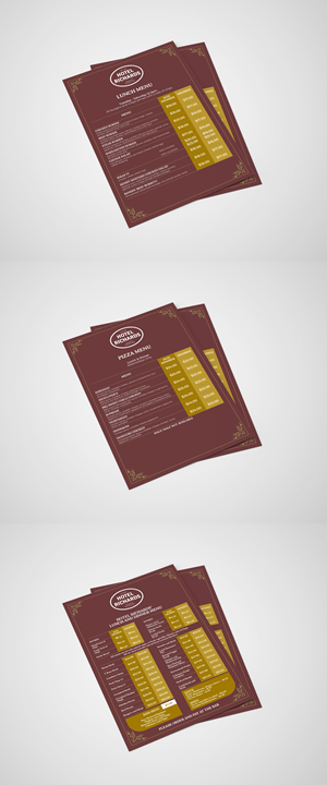 Menu Design by barinix for Hotel Richards | Design: #36032703