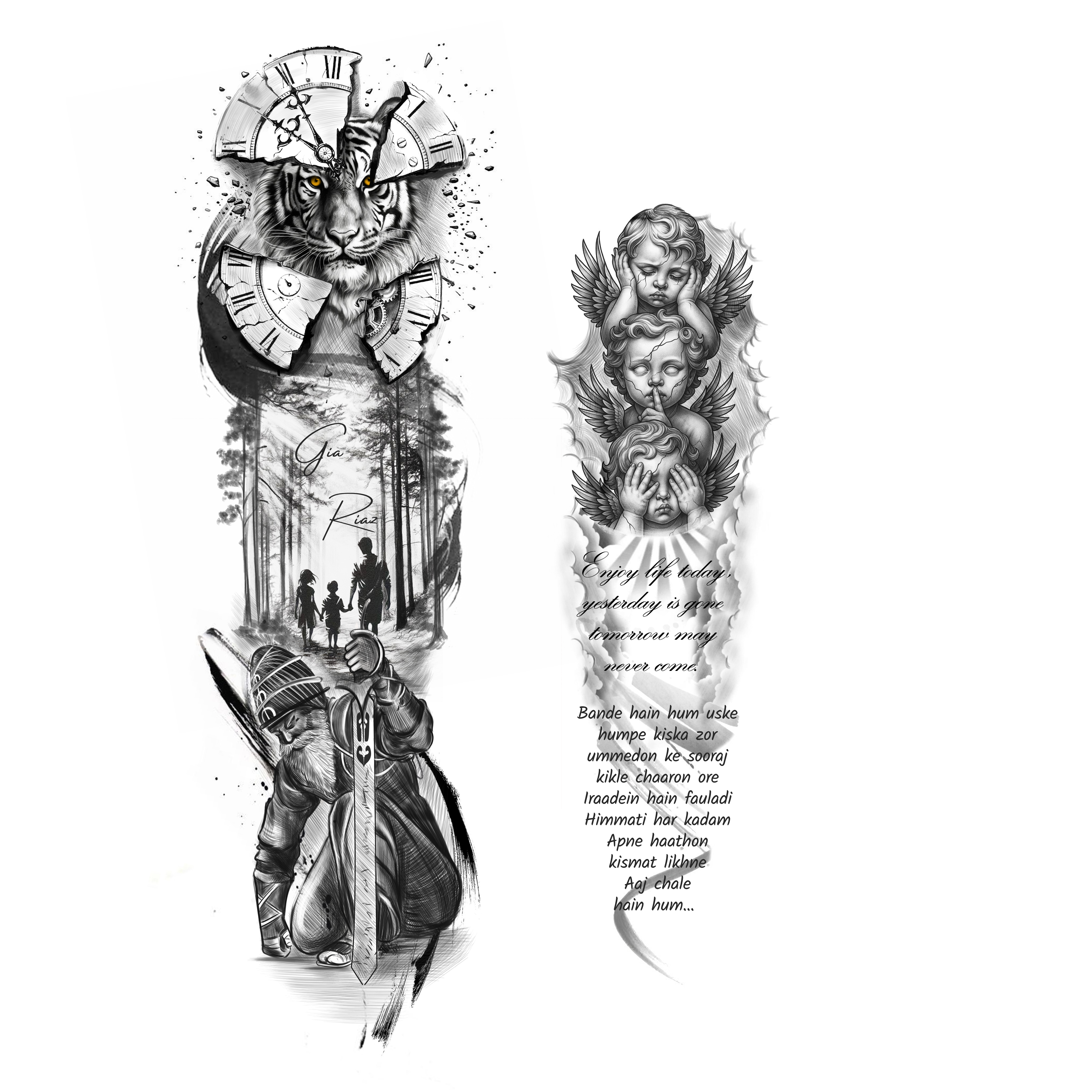 Tattoo Design by Soumen Sinha for this project | Design #35993317