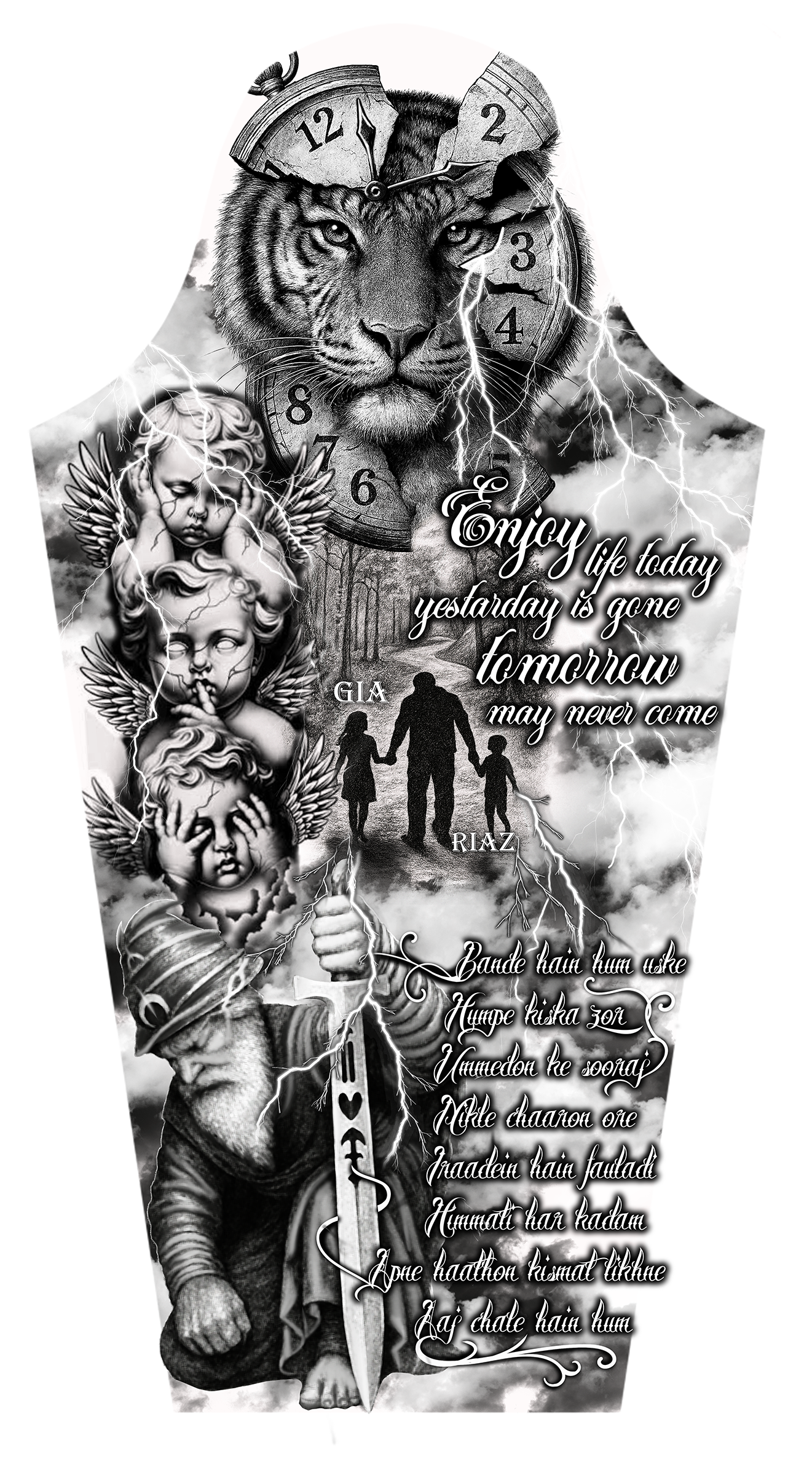 Tattoo Design by ioio for this project | Design #36009023