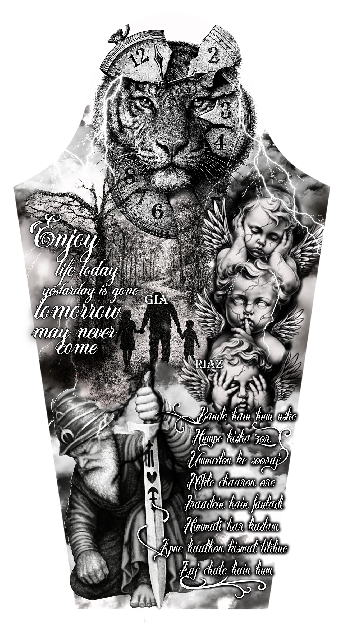 Tattoo Design by ioio for this project | Design #36009117