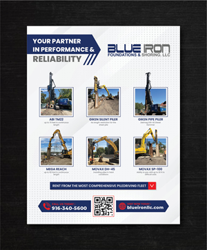 Graphic Design by artbitin for Blue Iron Foundations & Shoring, LLC | Design: #36007248