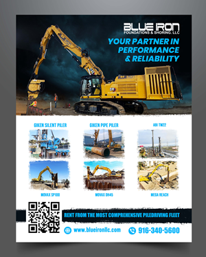 Graphic Design by designcircle for Blue Iron Foundations & Shoring, LLC | Design: #36014520