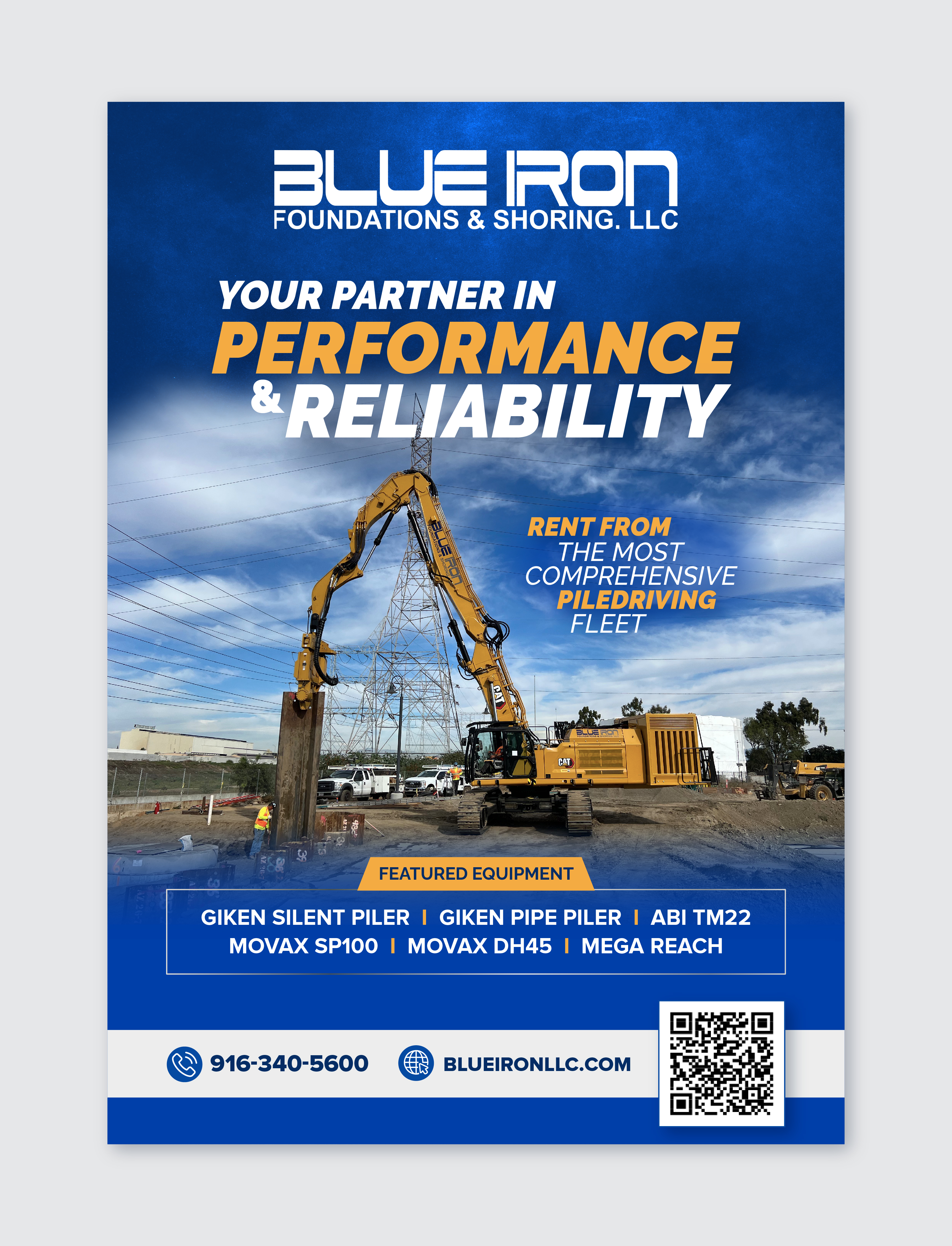 Graphic Design by CRE.TIVE for Blue Iron Foundations & Shoring, LLC | Design #36016368