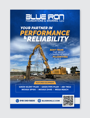 Graphic Design by CRE.TIVE for Blue Iron Foundations & Shoring, LLC | Design: #36016368