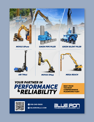 Graphic Design by CRE.TIVE for Blue Iron Foundations & Shoring, LLC | Design #36029599