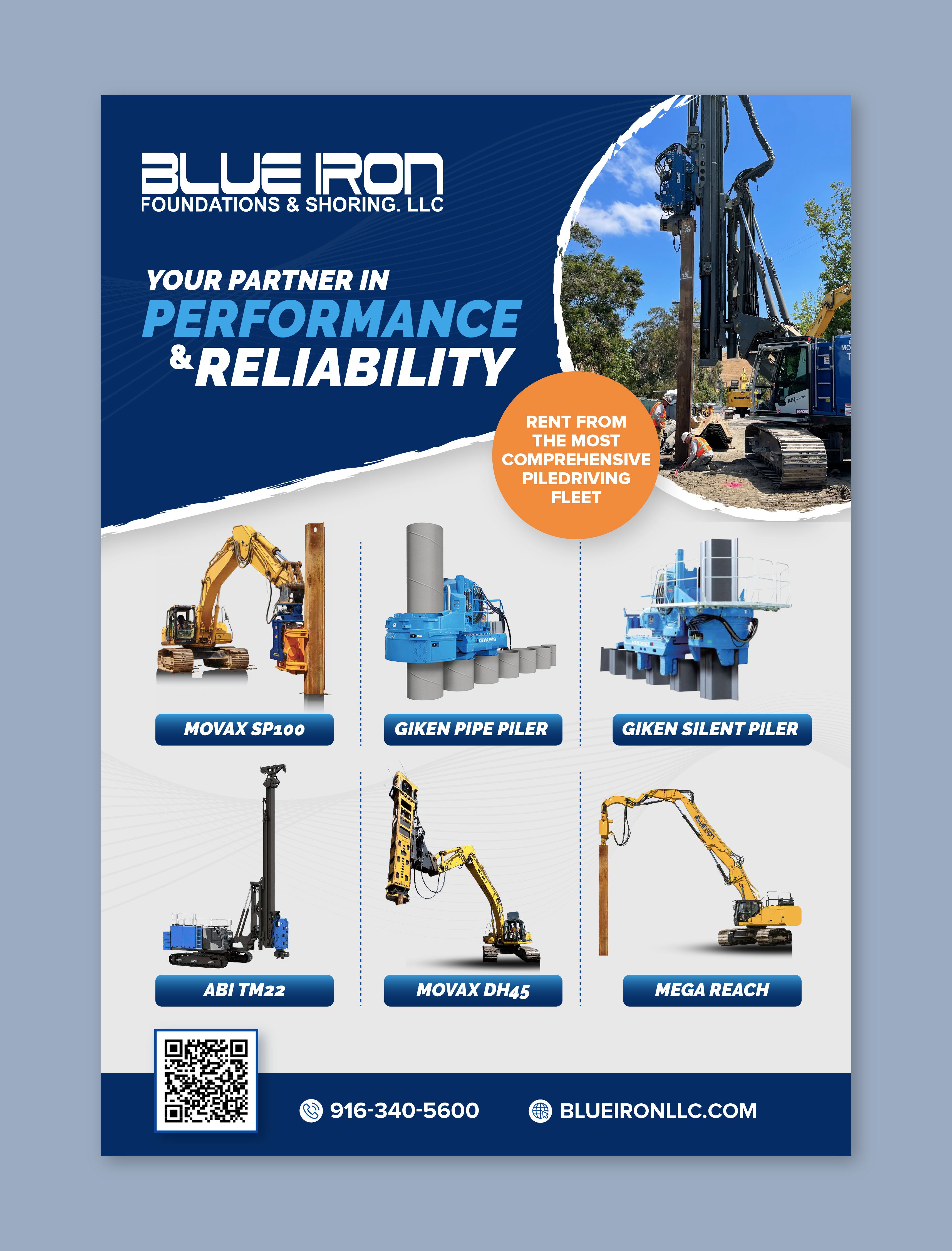 Graphic Design by CRE.TIVE for Blue Iron Foundations & Shoring, LLC | Design #36032108
