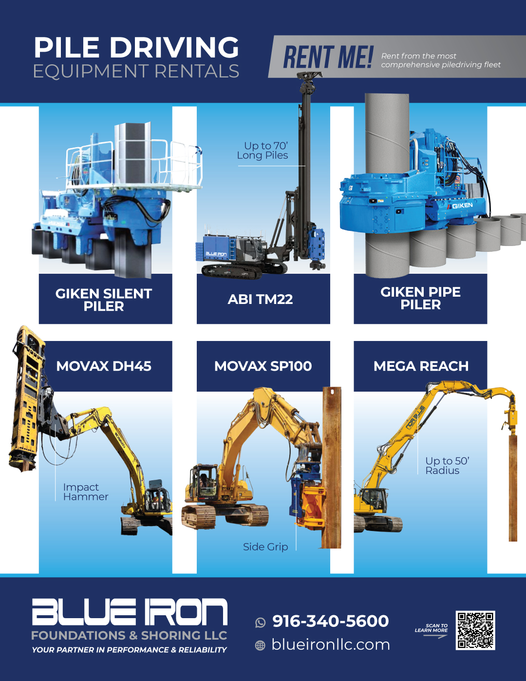 Graphic Design by Brika for Blue Iron Foundations & Shoring, LLC | Design #35993221