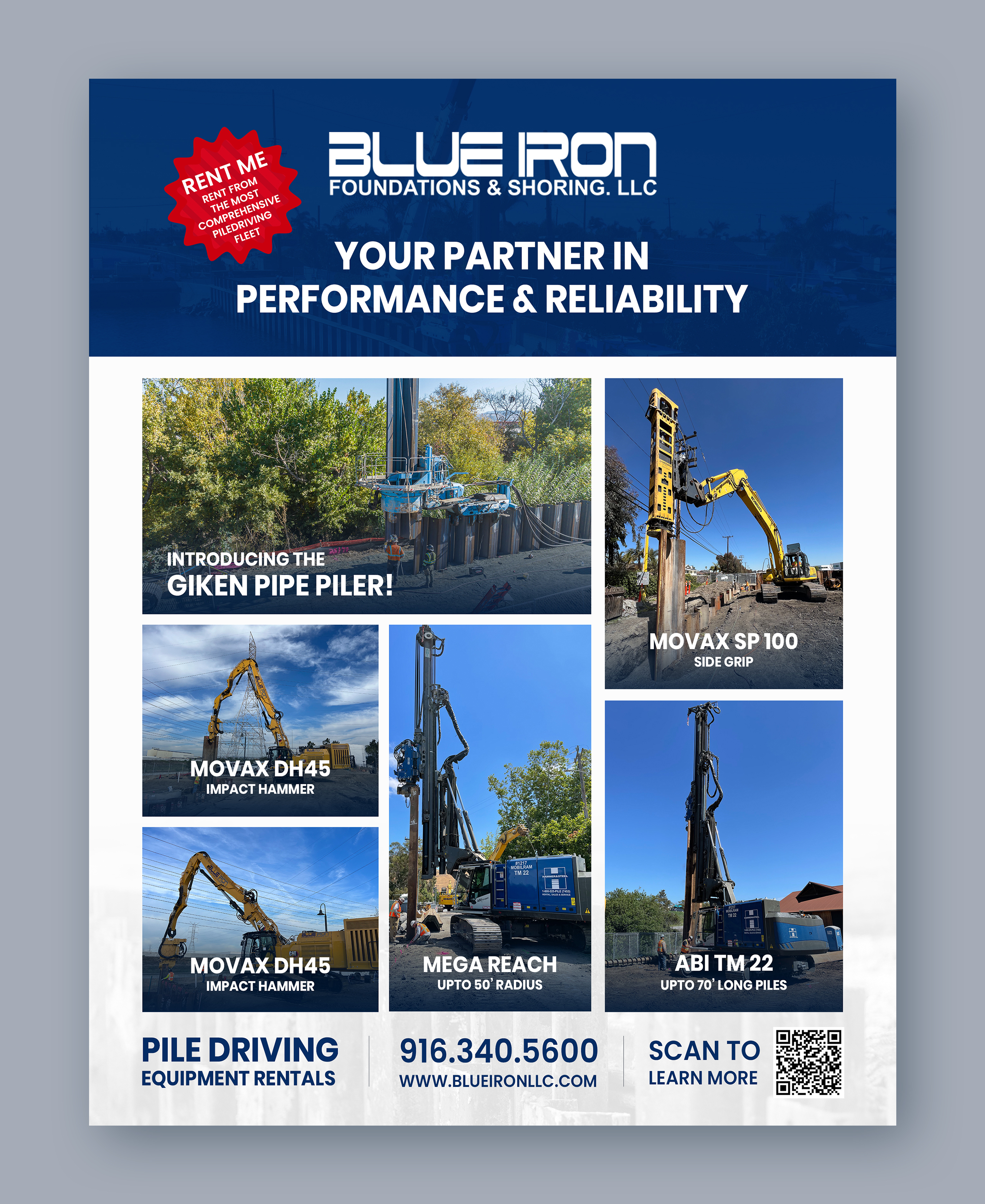 Diseño Gráfico por @u9icorngraphix para Blue Iron Foundations & Shoring, LLC | Diseño #36000180