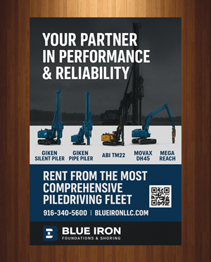 Design Graphique par harmi_199 pour Blue Iron Foundations & Shoring, LLC | Design : #35998041