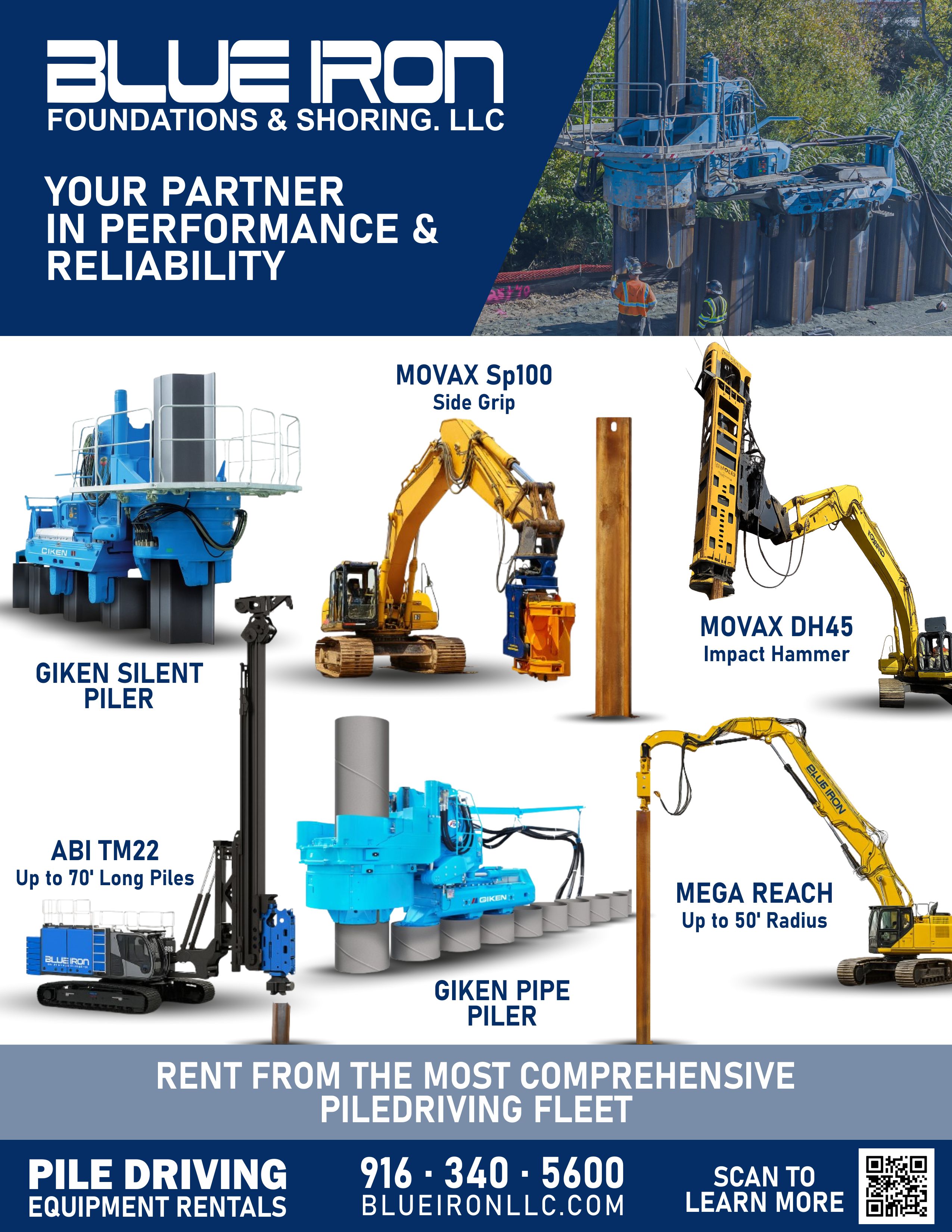Graphic Design by burhandesign for Blue Iron Foundations & Shoring, LLC | Design #35996727