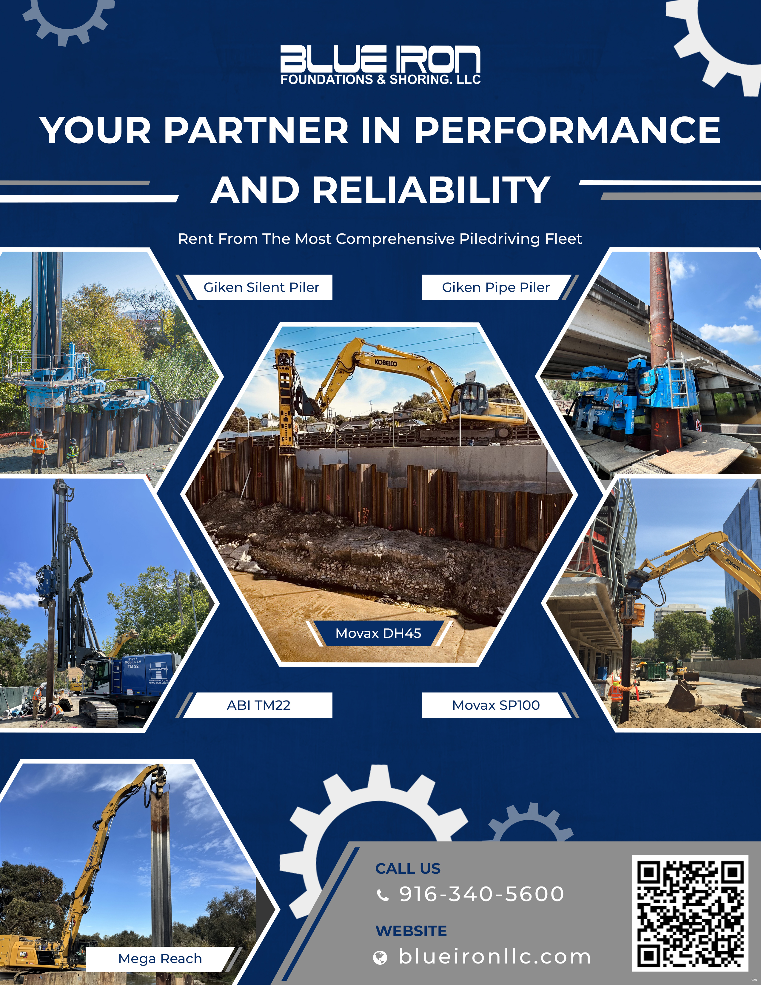 Graphic Design by pb for Blue Iron Foundations & Shoring, LLC | Design #36015908