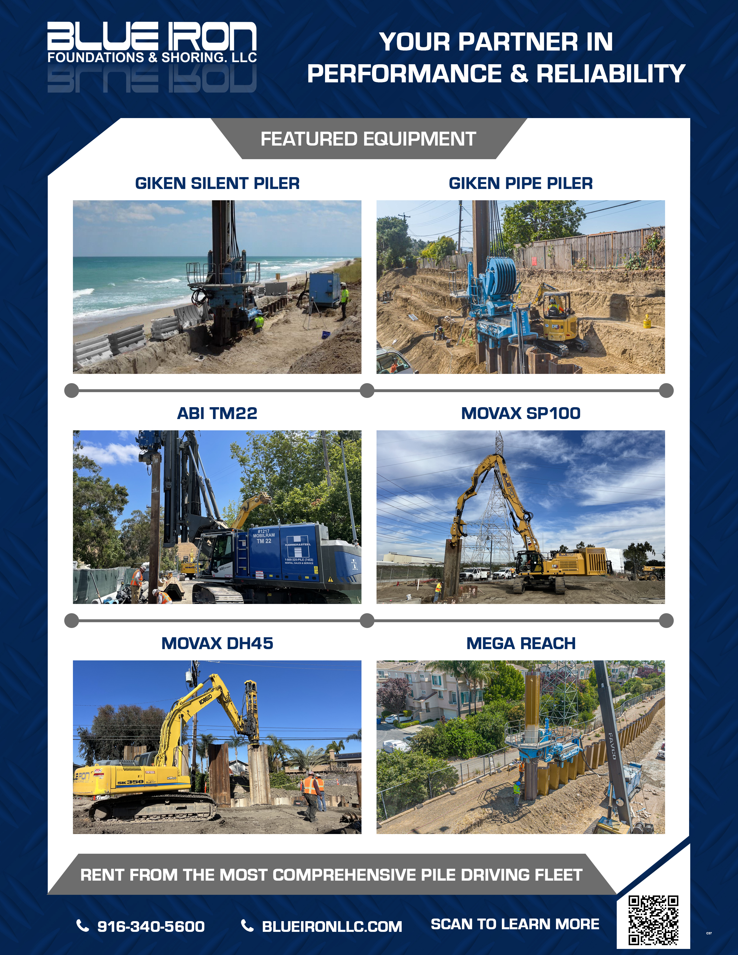 Graphic Design by pb for Blue Iron Foundations & Shoring, LLC | Design #36015909