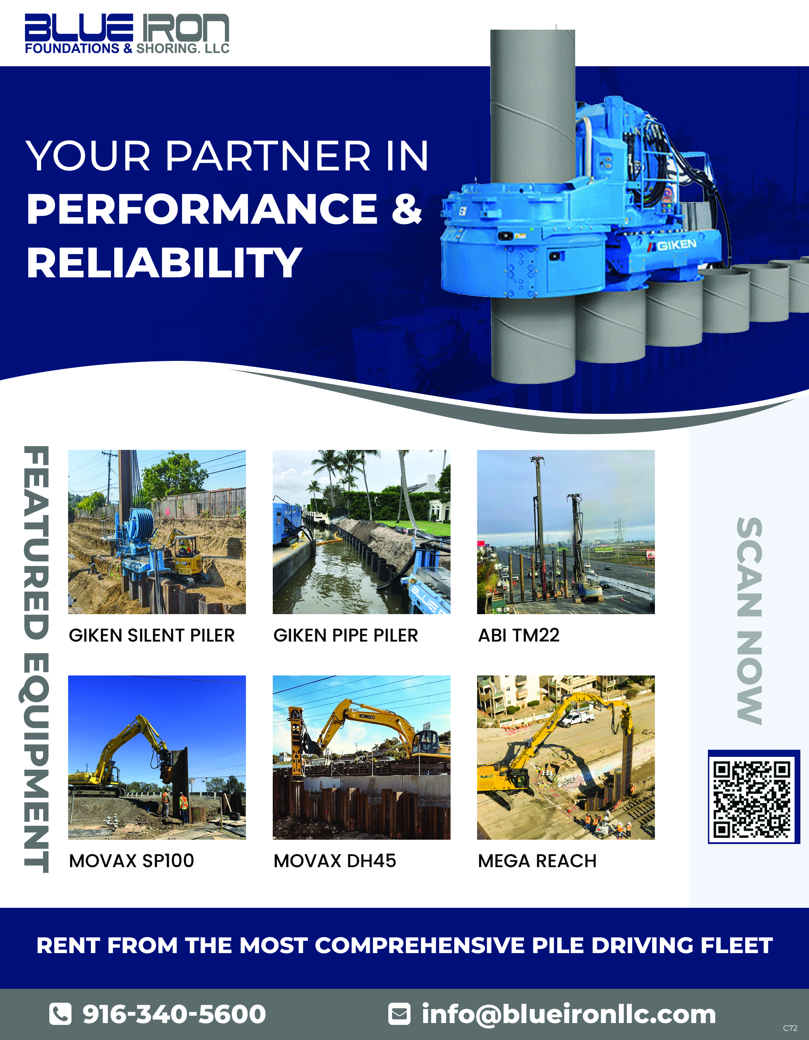 Graphic Design by pb for Blue Iron Foundations & Shoring, LLC | Design #36023901