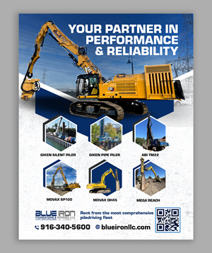 Graphic Design by debdesign for Blue Iron Foundations & Shoring, LLC | Design: #35991768