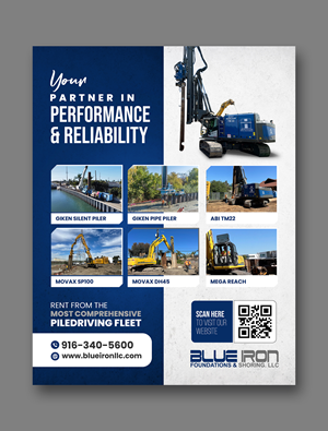 Graphic Design by debdesign for Blue Iron Foundations & Shoring, LLC | Design: #35991778