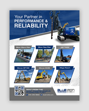 Graphic Design by debdesign for Blue Iron Foundations & Shoring, LLC | Design: #36011195