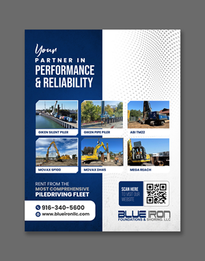 Graphic Design by debdesign for Blue Iron Foundations & Shoring, LLC | Design: #36011492