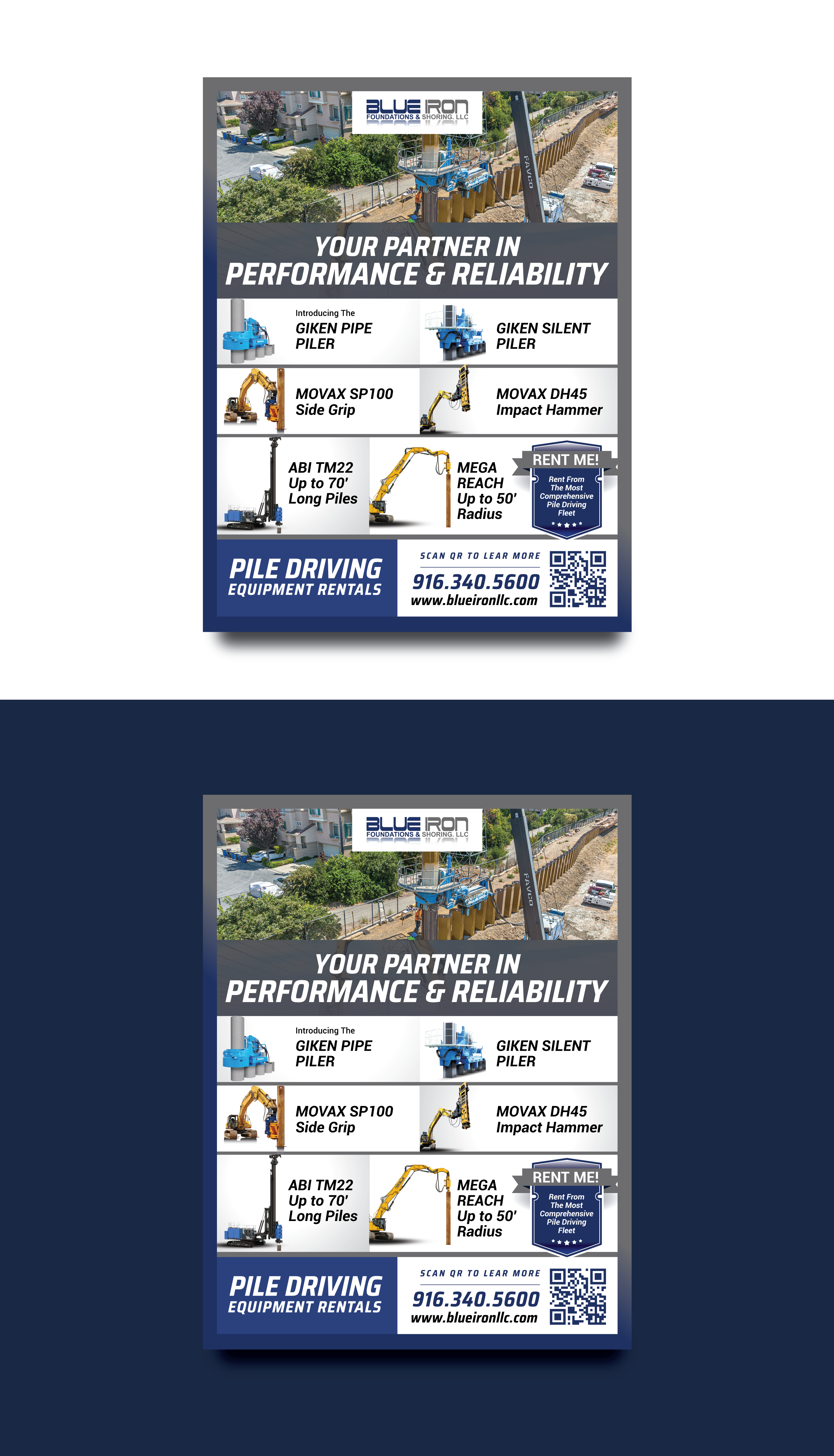 Graphic Design by DesignGenie for Blue Iron Foundations & Shoring, LLC | Design #36017410