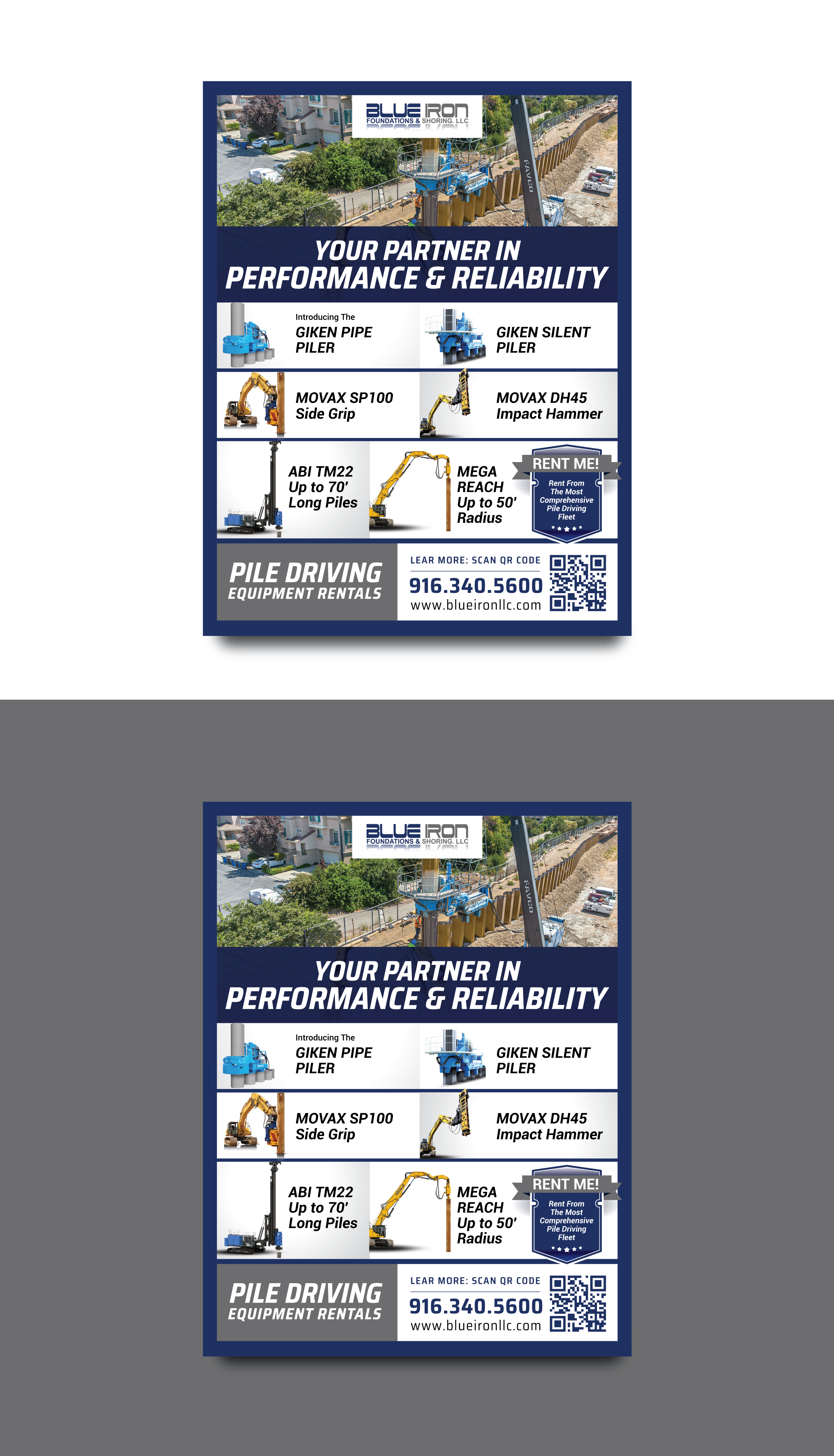 Grafik-Design von DesignGenie für Blue Iron Foundations & Shoring, LLC | Design #36032405