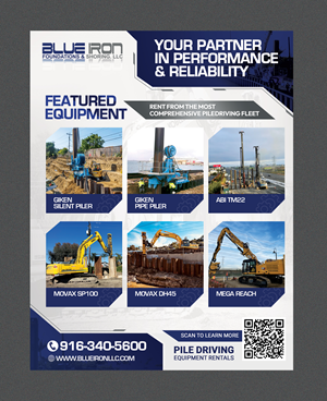 Graphic Design by Stan$oul for Blue Iron Foundations & Shoring, LLC | Design: #36002287