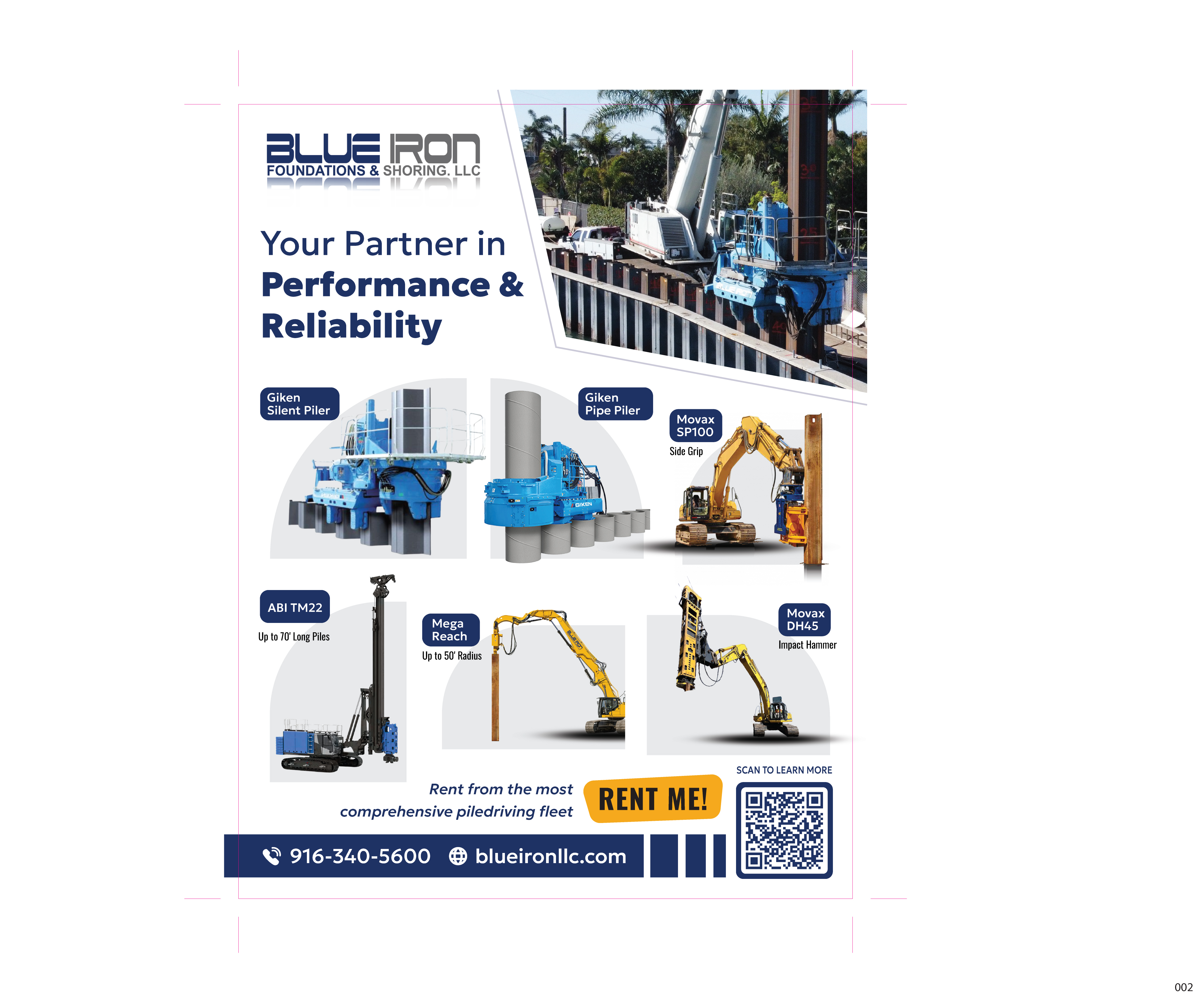 Graphic Design by jnh for Blue Iron Foundations & Shoring, LLC | Design #36002673