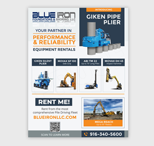Graphic Design by DA. for Blue Iron Foundations & Shoring, LLC | Design: #36006716