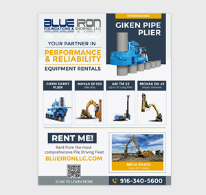 Graphic Design by DA. for Blue Iron Foundations & Shoring, LLC | Design: #36010756