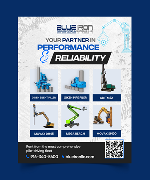 Graphic Design by Graphic Guy for Blue Iron Foundations & Shoring, LLC | Design #35993702