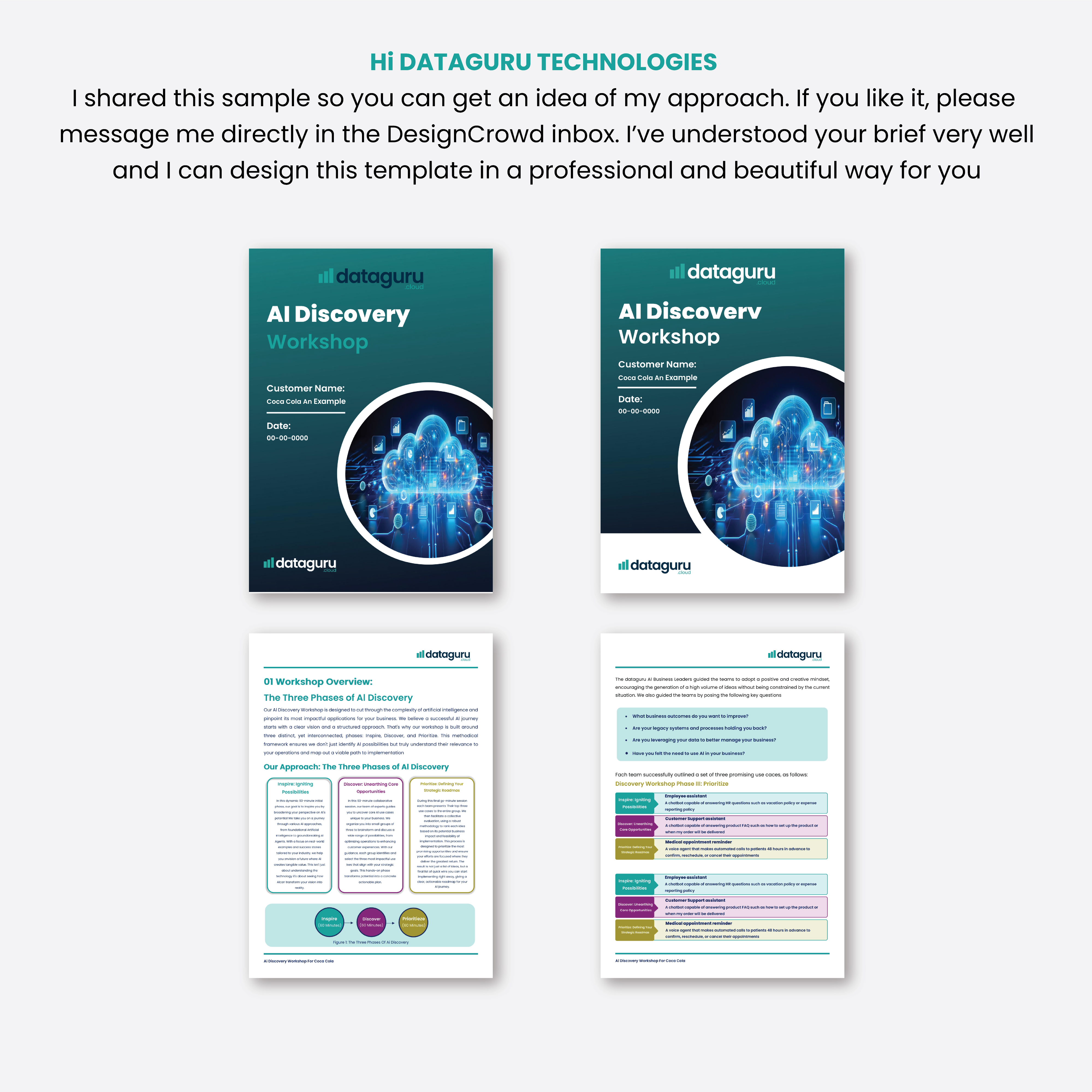 Word Template Design by grappikstar for DATAGURU TECHNOLOGIES, SL | Design #36035630