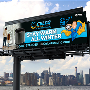 Billboard Design by Designers Hub for Celco Heating and AC | Design: #36009386