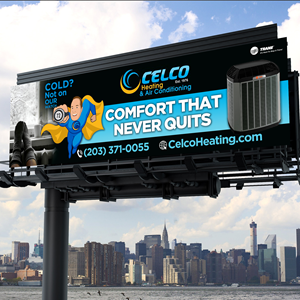 Billboard Design by Designers Hub for Celco Heating and AC | Design: #36016008