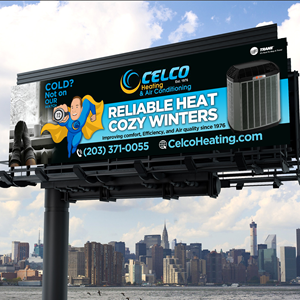 Billboard Design by Designers Hub for Celco Heating and AC | Design: #36016097