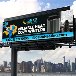 Billboard Design by Designers Hub for Celco Heating and AC | Design: #36022588