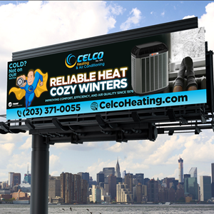 Billboard Design by Designers Hub for Celco Heating and AC | Design: #36029540