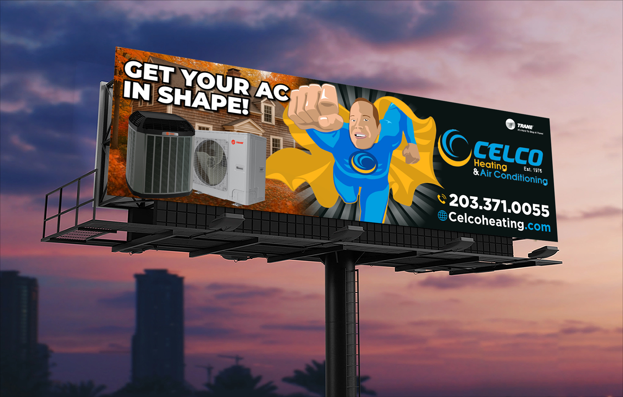 Billboard Design by VCreativeidea for Celco Heating and AC | Design #36008349