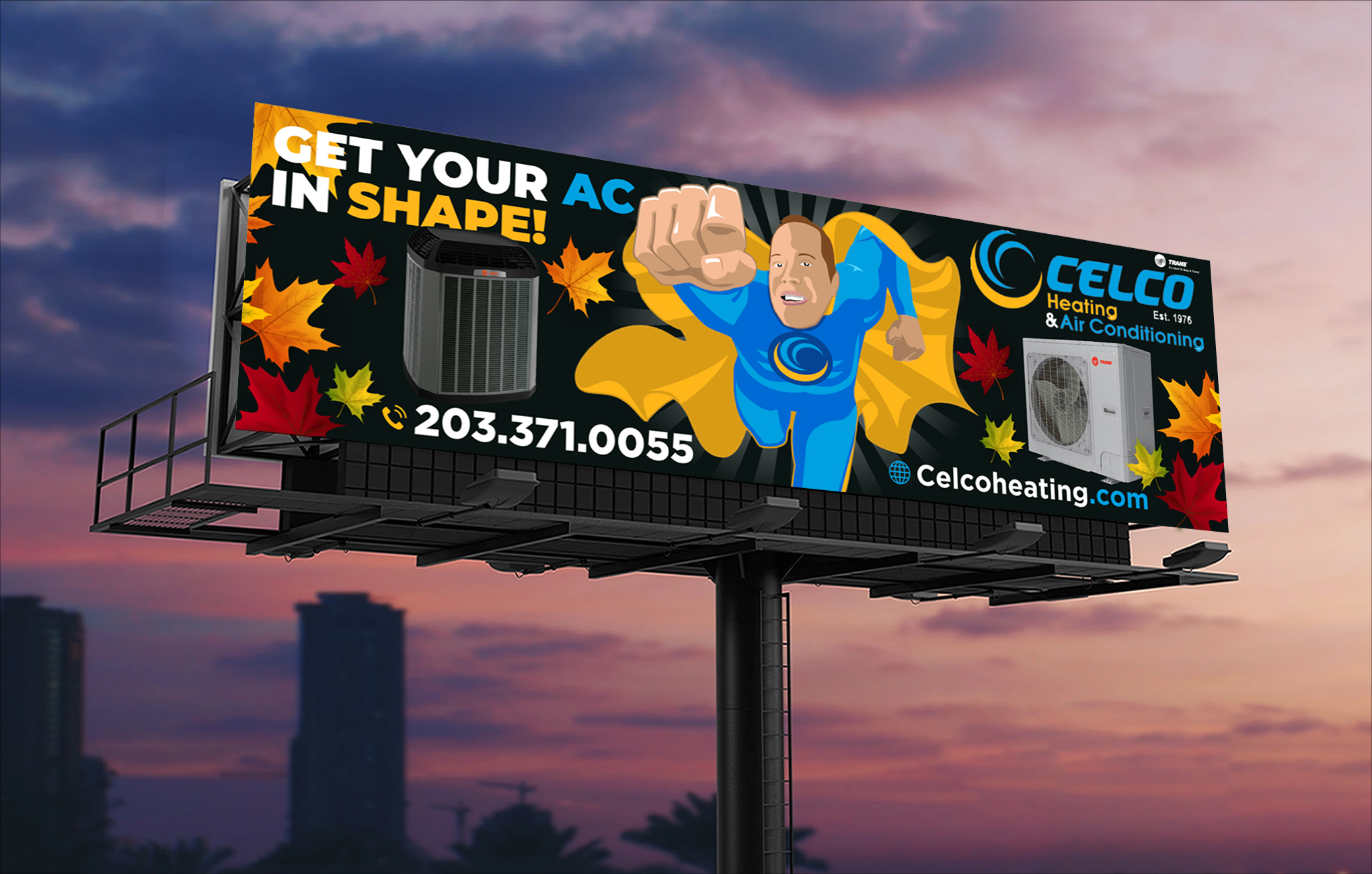 Design de Panneau par VCreativeidea pour Celco Heating and AC | Design #36008394