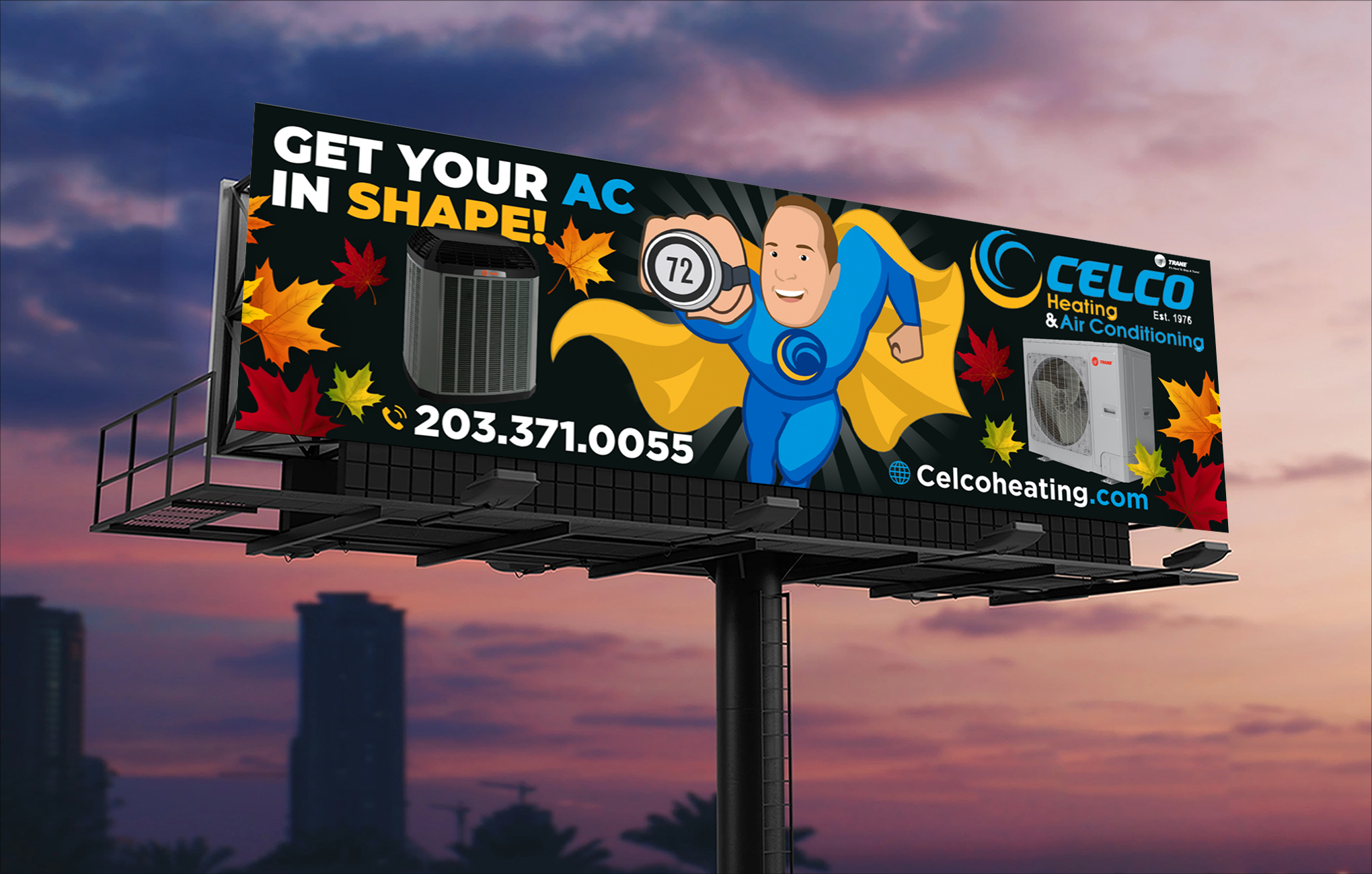 Diseño de Cartelera por VCreativeidea para Celco Heating and AC | Diseño #36008423