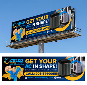 Billboard Design by SAI DESIGNS for Celco Heating and AC | Design: #36013875