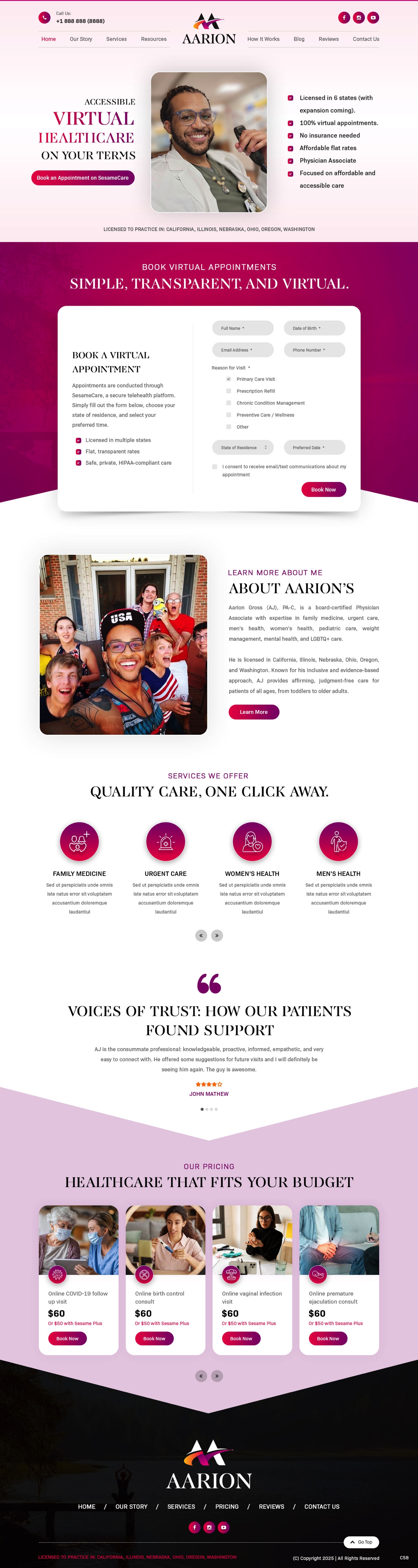 Squarespace Design by pb for this project | Design #36009404